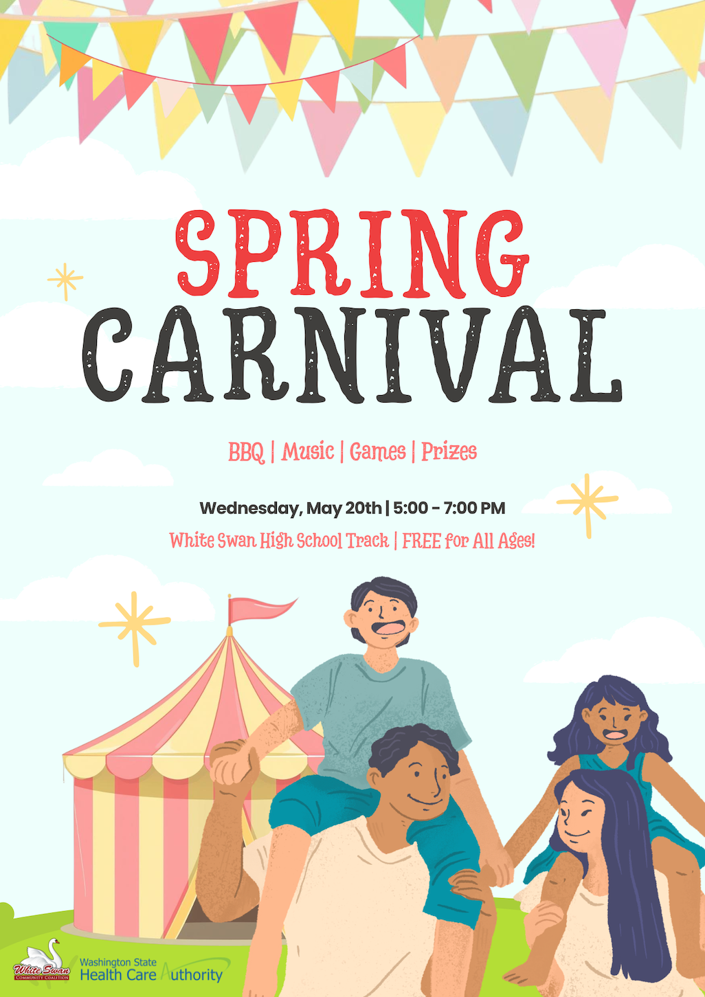 White Swan Spring Carnival Flier 1