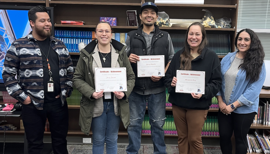 Five Adults Complete Parenting with Tradition Program